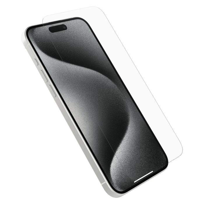 OtterBox Premium Glass Antimicrobial Screen Protector for Apple iPhone 15 Pro Max Clear