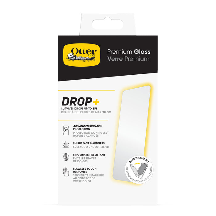 OtterBox Premium Glass Antimicrobial Screen Protector for Apple iPhone 15 Pro Max Clear
