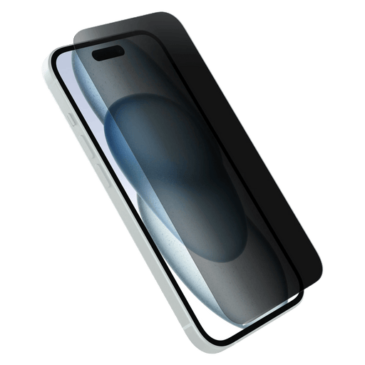 OtterBox Premium Pro Glass Antimicrobial Privacy Screen Protector for Apple iPhone 15