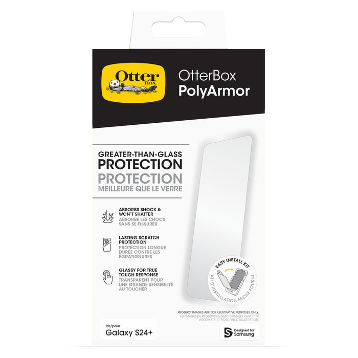 OtterBox PolyArmor Screen Protector for Samsung Galaxy S24 Plus Clear