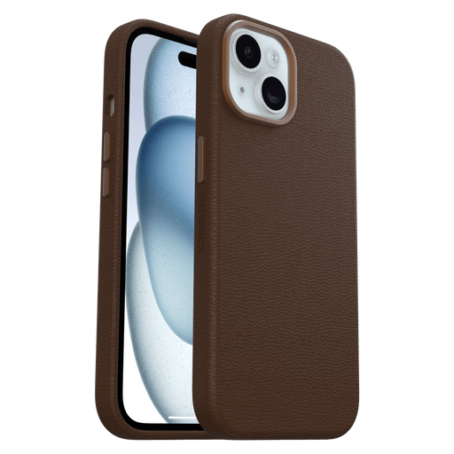 Otterbox Symmetry Cactus Leather Case for Apple iPhone 15 Brown