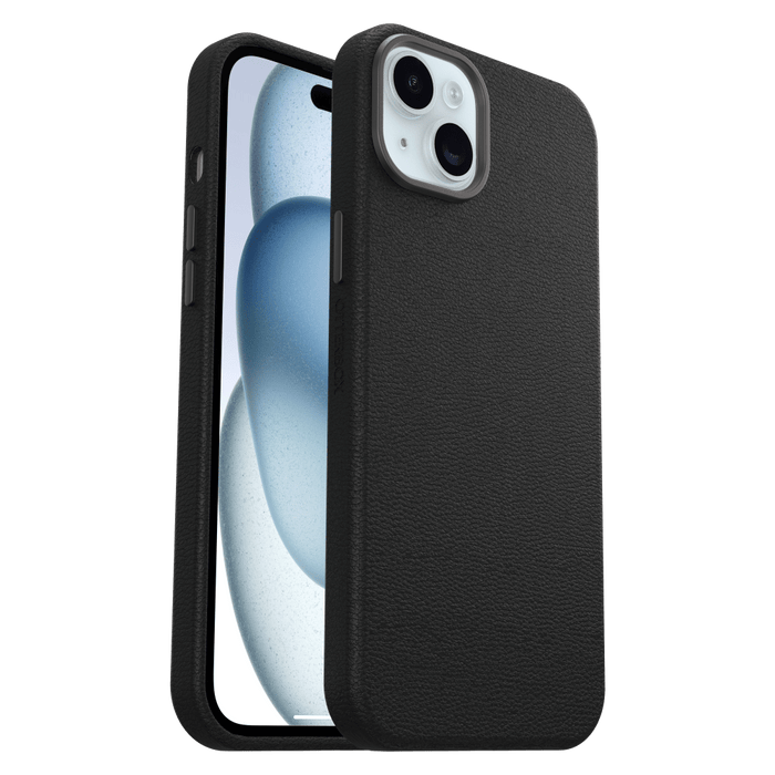 Otterbox Symmetry Cactus Leather Case for Apple iPhone 15 Plus Black