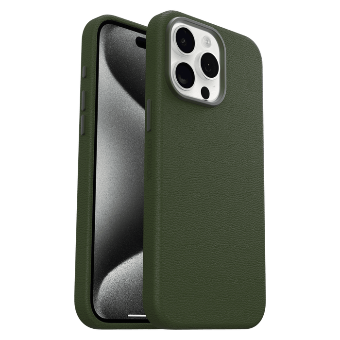 Otterbox Symmetry Cactus Leather Case for Apple iPhone 15 Pro Max Green