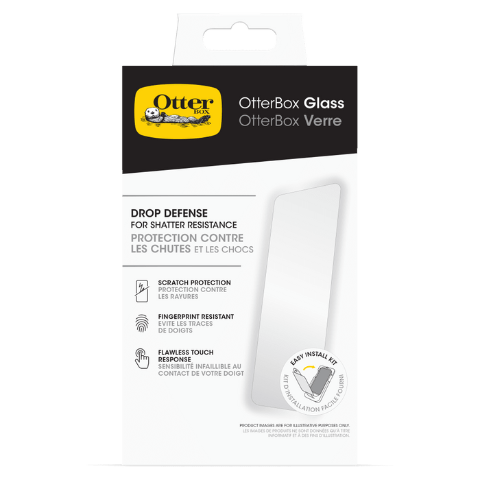 OtterBox Glass Screen Protector for Apple iPhone 16 Plus / iPhone 15 Plus Clear
