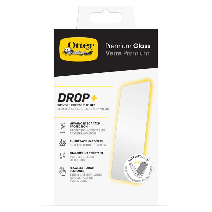 OtterBox Premium Glass Screen Protector for Apple iPhone 15 / iPhone 14 / iPhone 13 / iPhone 16e