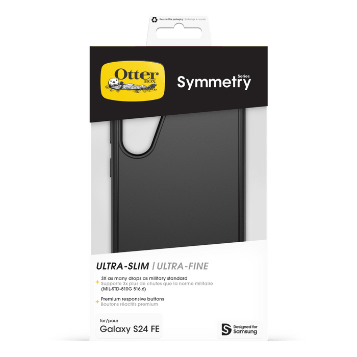 OtterBox Symmetry Case for Samsung Galaxy S24 FE Black