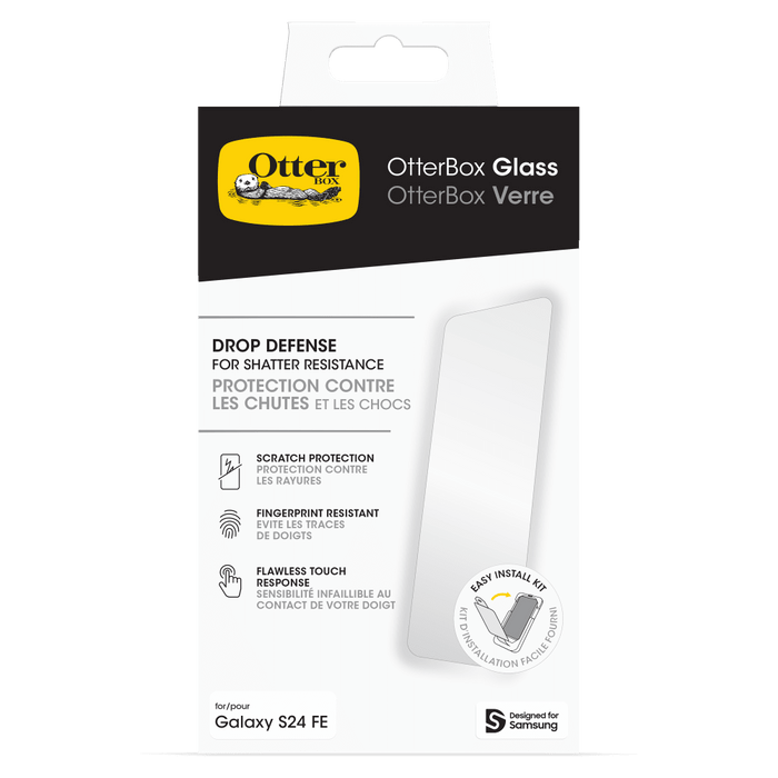 OtterBox Glass Screen Protector for Samsung Galaxy S24 FE Clear