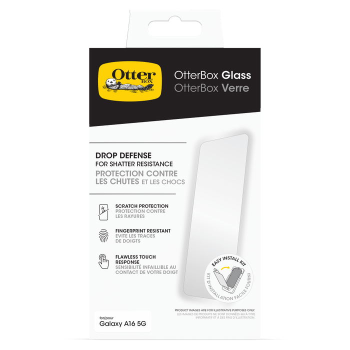 OtterBox Glass Screen Protector for Samsung Galaxy A16 5G Clear