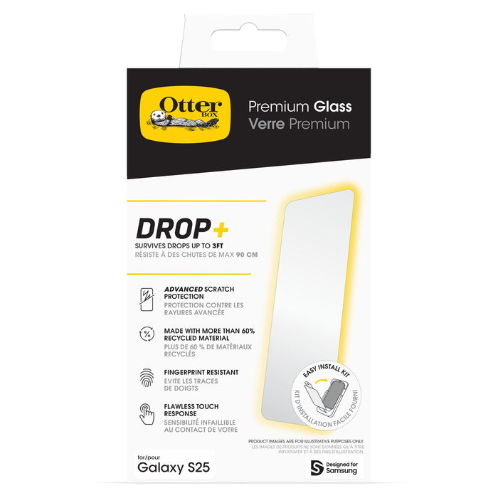 OtterBox Premium Glass Screen Protector for Samsung Galaxy S25