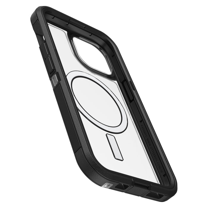 OtterBox Defender Pro XT Clear Case for Apple iPhone 15 / iPhone 14 / iPhone 13 / iPhone 16e Black