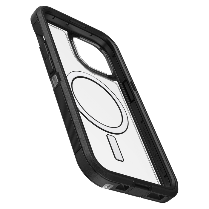 OtterBox Defender Pro XT Clear Case for Apple iPhone 15 / iPhone 14 / iPhone 13 / iPhone 16e Black