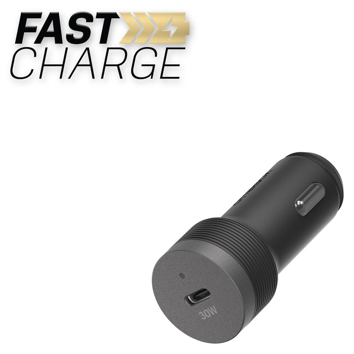 OtterBox Premium Pro USB C Car Charger 30W Black