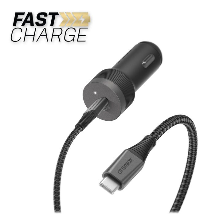 OtterBox Premium Pro USB C to USB C Car Charging Kit 30W