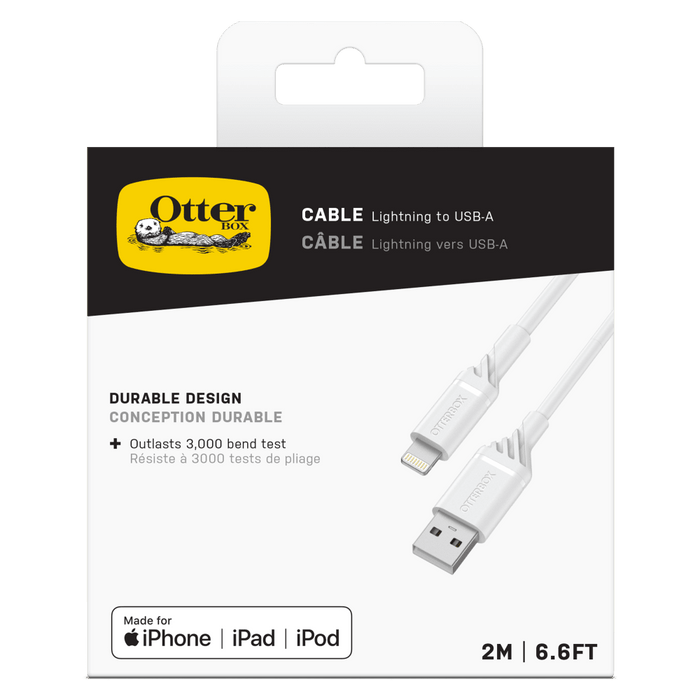OtterBox Standard USB A to Apple Lightning Cable 2m Cloud Dream