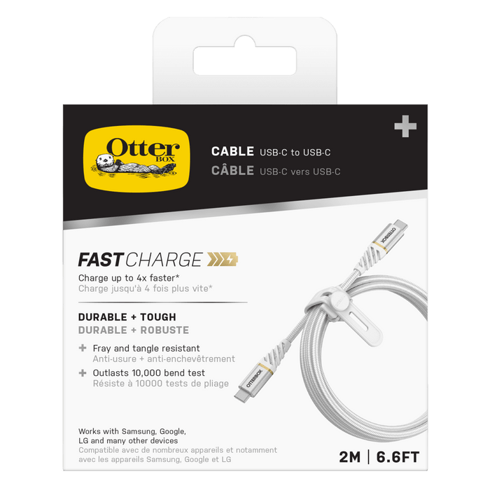 OtterBox Premium Fast Charge USB C Cable 2m Cloud Sky