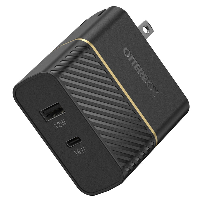 OtterBox Fast Charge PD USB C and USB A Dual Port Wall Charger 30W