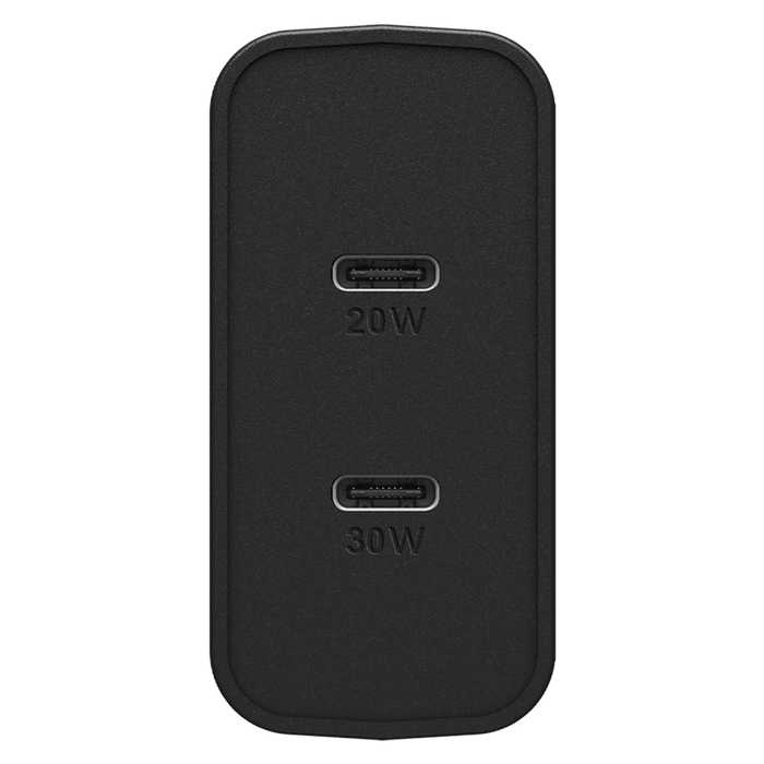 OtterBox Dual USB C Port PD Wall Charger 50W Black Shimmer