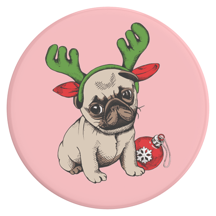 PopSockets PopGrip Holiday Pug