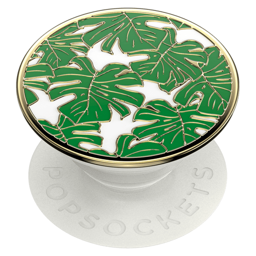 PopSockets PopGrip Premium Enamel Monstera