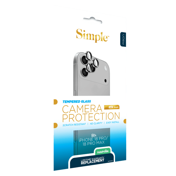 Simple Camera Lens Protector for Apple iPhone 18 Pro Max / 18 Pro