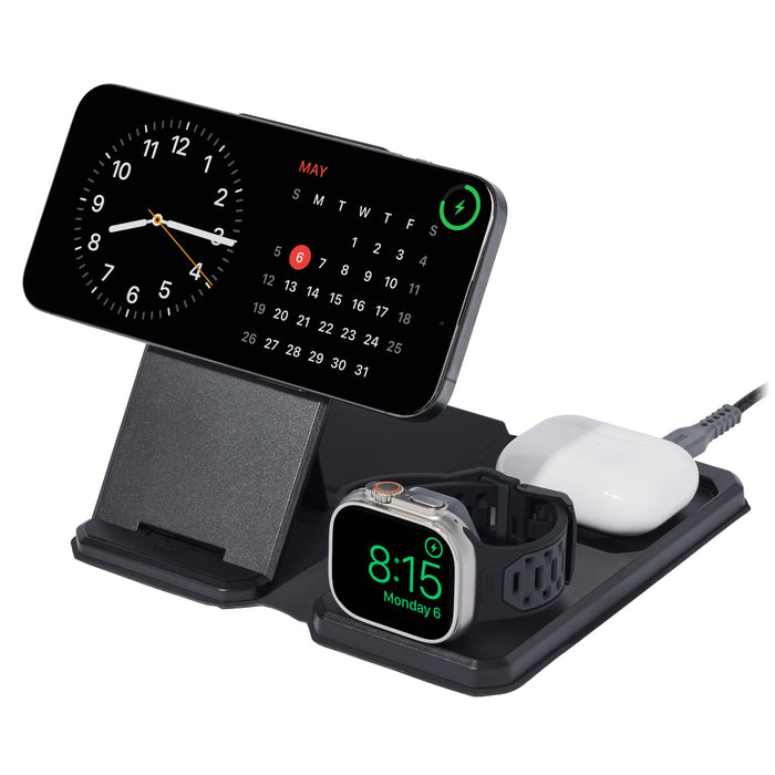 Urban Armor Gear 3 in 1 Travel_and Desktop Magnetic_Charger Black