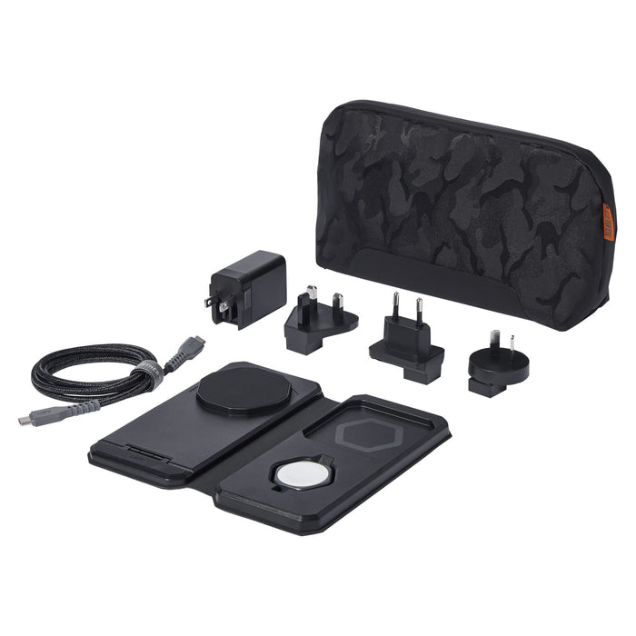 Urban Armor Gear 3 in 1 Travel_and Desktop Magnetic_Charger Black