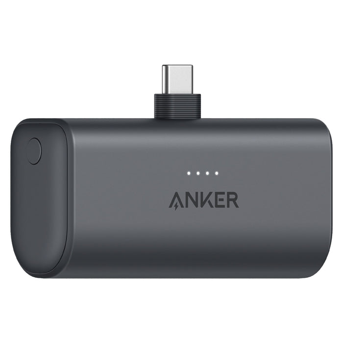 Anker Nano Power Bank with Built-in Foldable USB-C Connector Black