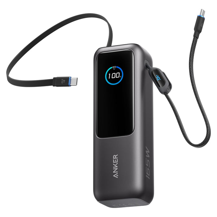 ANKER 165W Power Bank 25,000 mAh with Built-In USB-C and Retractable Cable