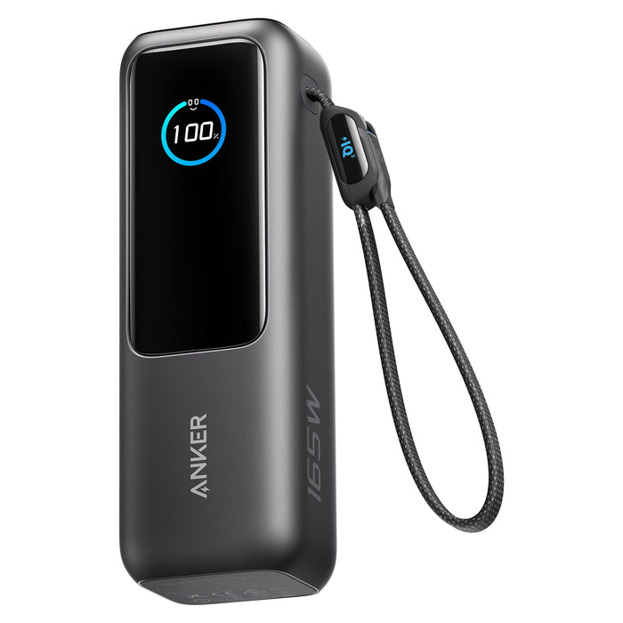 ANKER 165W Power Bank 25,000 mAh with Built-In USB-C and Retractable Cable