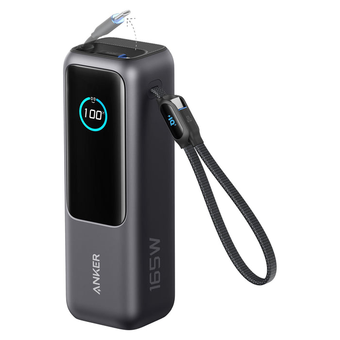 ANKER 165W Power Bank 25,000 mAh with Built-In USB-C and Retractable Cable