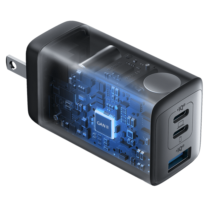 Anker PowerPort 3 3 Port Wall Charger 65W Black