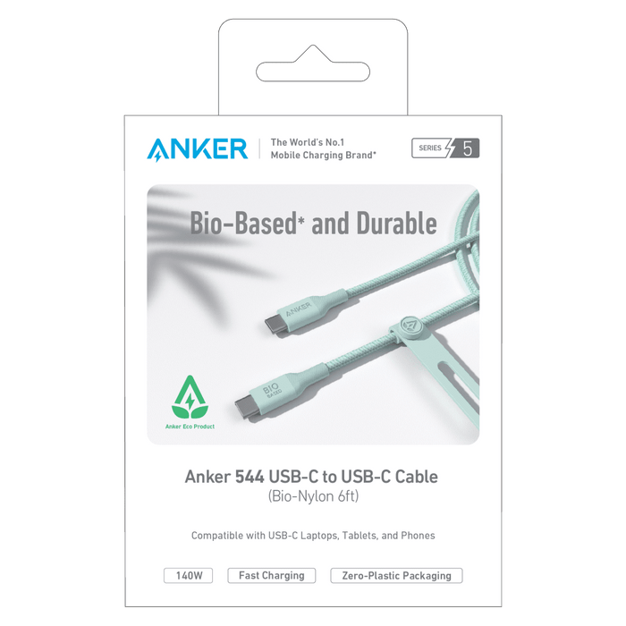 Anker 544 USB C to USB C Cable 6ft Green