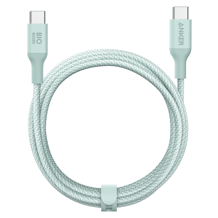 Anker Bio-Braided USB C to USB C Cable 10ft Green