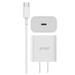 AMPD PD Fast 20W USB-C Wall Charger with USB-C to USB-C Cable 4ft