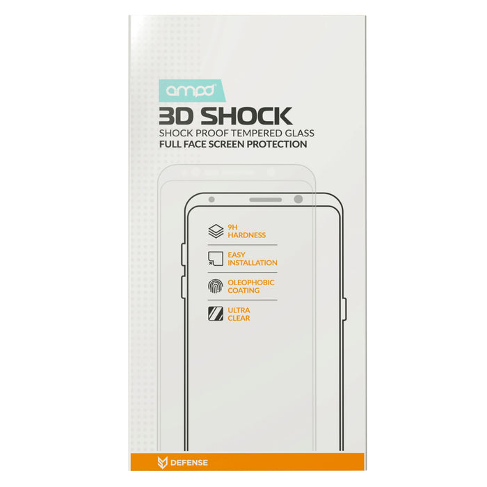 AMPD 3D Glass Screen Protector for Samsung Galaxy A03s Clear