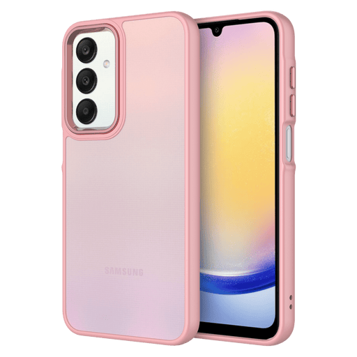 AMPD TPU / Acrylic Smoke Translucent Case for Samsung Galaxy A25 5G Pink