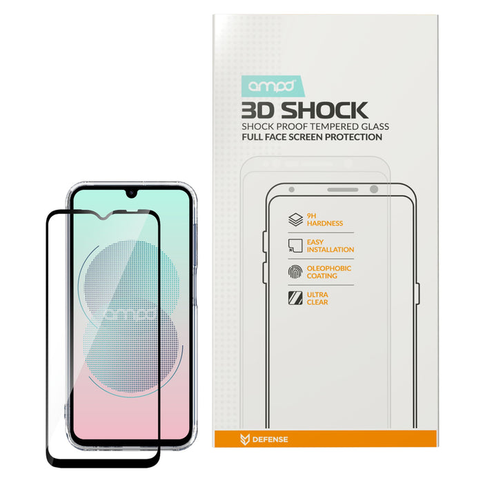 AMPD 3D Full Faced Impact Glass Screen Protector for Samsung Galaxy A35 5G Clear