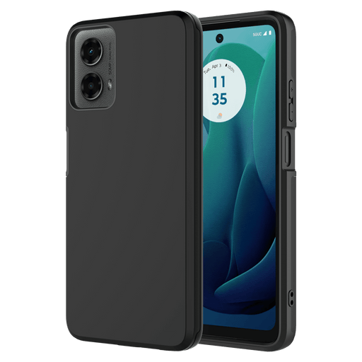 AMPD Dual Layer Soft Touch Classic Slim Case for Motorola Moto G 5G (2024) Black