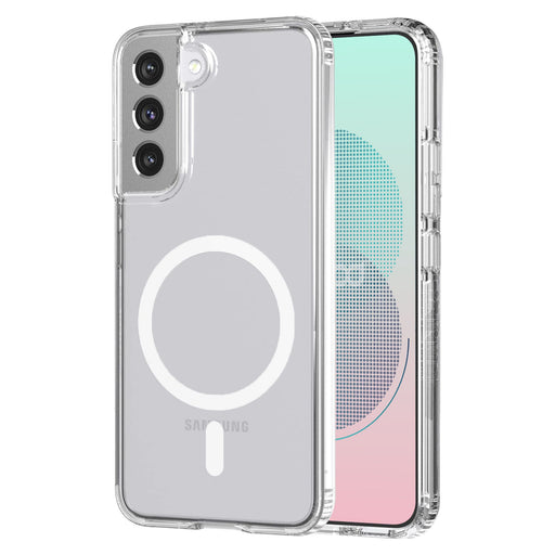 AMPD TPU / Acrylic Crystal Clear MagSafe Case for Samsung Galaxy S22 Plus