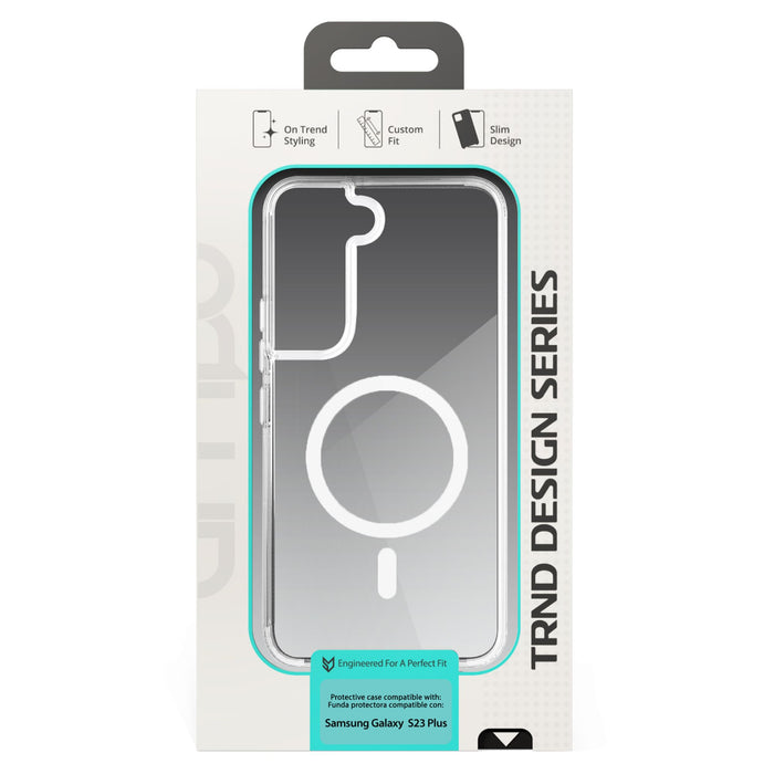 AMPD TPU / Acrylic Crystal Clear MagSafe Case for Samsung Galaxy S23 Plus Clear