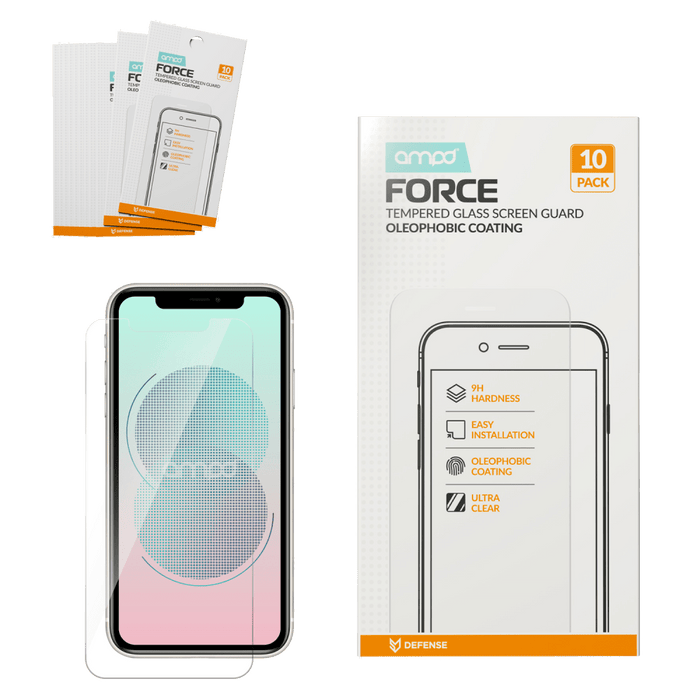 AMPD Glass Screen Protectors for Apple iPhone 11 Clear