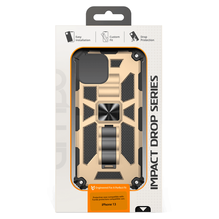 AMPD Dual Layer SpiderKick Case for Apple iPhone 13 Gold