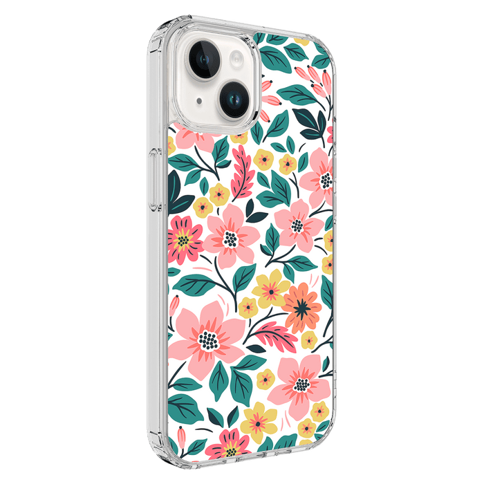 AMPD TPU / Acrylic HD Print MagSafe Case for Apple iPhone 15 Wildflower