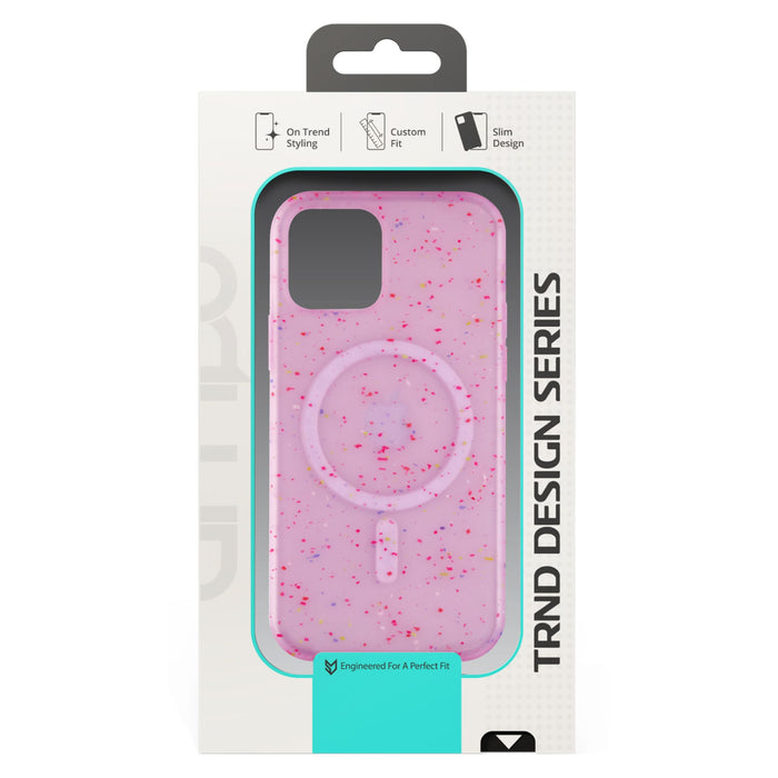 AMPD Jelly Confetti Soft Shell MagSafe Case for Apple iPhone 15 Pro Max Purple