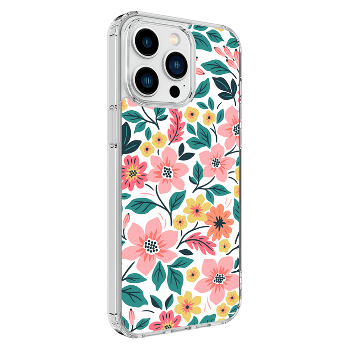 AMPD TPU / Acrylic HD Print MagSafe Case for Apple iPhone 15 Pro Max Wildflower