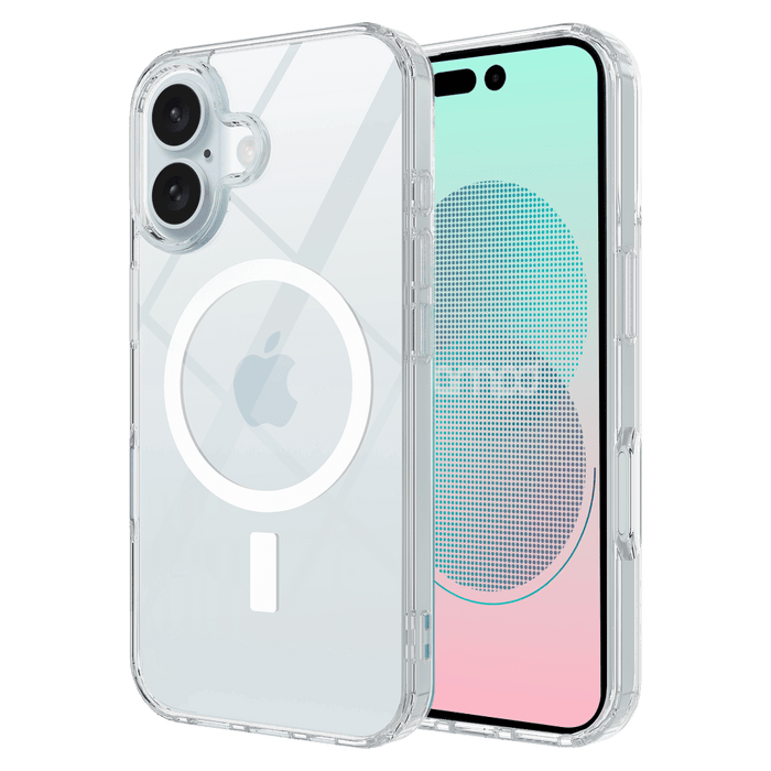 AMPD TPU / Acrylic Crystal Clear MagSafe Case for Apple iPhone 16 Clear