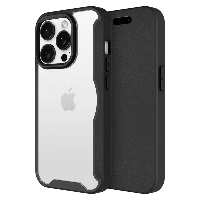 AMPD TPU / Acrylic Wallet Flip Case for Apple iPhone 16 Pro Max