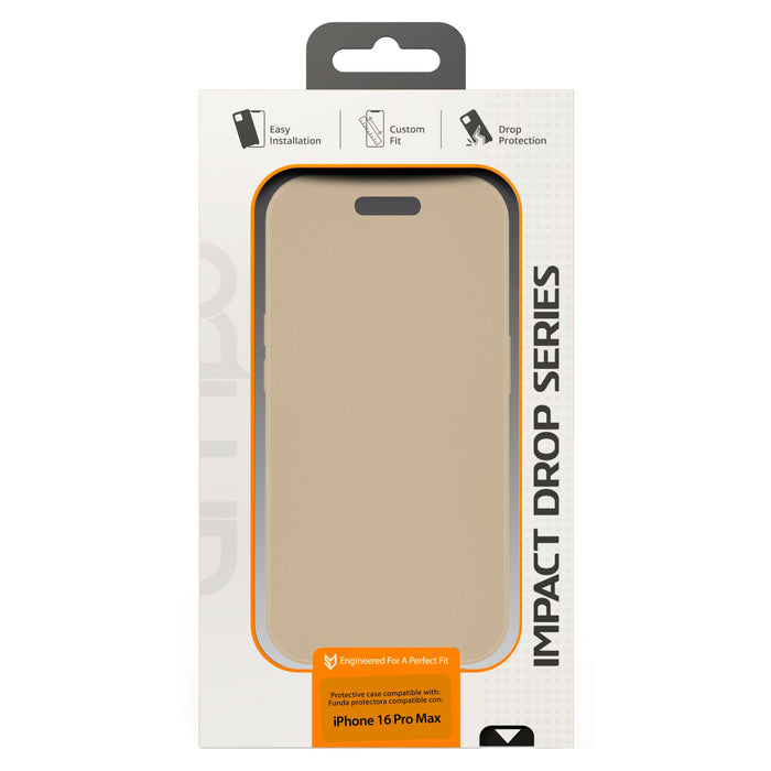 AMPD TPU / Acrylic Wallet Flip Case for Apple iPhone 16 Pro Max