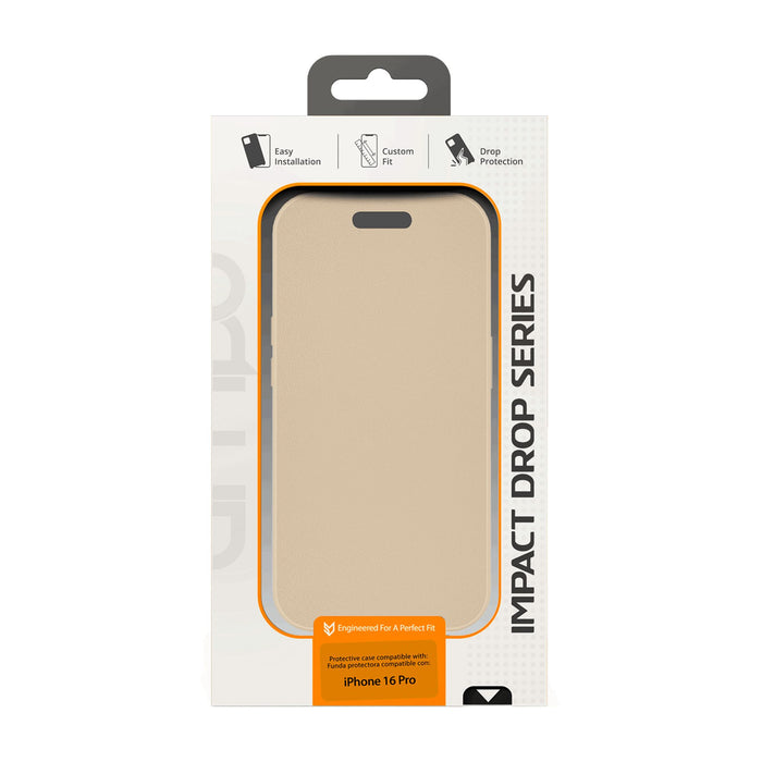 AMPD TPU / Acrylic Wallet Flip Case for Apple iPhone 16 Pro