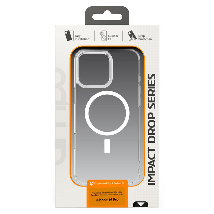 AMPD TPU / Acrylic Crystal Clear MagSafe Case for Apple iPhone 16 Pro Clear